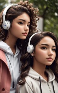 DreamShaper v7 girls with apple wirless earbuds 2 edited